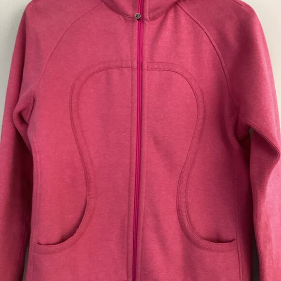 Lululemon Scuba Hoodie *Stretch (Lined Hood) Power Pink SIZE 10 - Picture 2 of 10